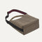 The Bucket Bag in Cacao Herringbone shown laid down.