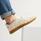 hover | Model wearing The RS01 Sneaker in Bone.