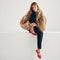Alternate view of a model wearing The Square Mary Jane in Lollipop Red.