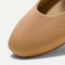 Top view of the square toe and rounded vamp of The Square Mary Jane in Wren. 