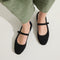 hover | Model wearing The Square Mary Jane in Black.