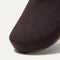 The toe and vamp of The Casual Clog, in diagonal view.
