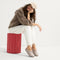 Alternate view of a model wearing The Casual Clog in Dove. 