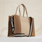 hover | Overlay:: Shown with The Classic Tote (sold separately.) | Alt::The Crossbody Strap in Black and White Stripe shown paired with The Classic Tote.