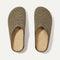 The Casual Clog in Toffee Raffia-Knit shown from the top. 