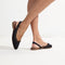 hover | Model wearing The Almond Slingback in Eyelet Black.