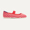 The Kids Mary Jane in Cherry Stripe shown from the side.