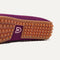 Close up of the raised nub outsoles of The Double Bit Driver in Purple Sapphire. 
