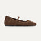 The Max Square Mary Jane in Cinnamon Crochet shown from the side.