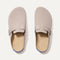The Men's Clog in Dove shown from the top. 