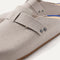 The toe and vamp of The Men's Clog, in diagonal view.