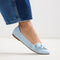hover | Model wearing The Bow Point II in Powder Blue. 