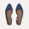 The Almond Slingback in Deep Sea Mesh shown from the top.