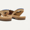 Alternate view of a model wearing The Almond Slingback. 