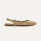 Side view of The Almond Slingback in Eyelet Frappe.