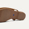 Close up of the outsole of The Almond Slingback in Eyelet Russet.