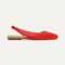Side view of The Almond Slingback in Poppy Mesh.
