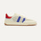 The Men's Court Sneaker in Turbo Blue shown from the side. 