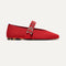 The Max Buckle Mary Jane in Cherry shown from the side.