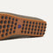 Close up of the supportive peg outsoles of The Daily Driver in Classic Micro Check. 
