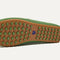Close up of the supportive peg outsoles of The Daily Driver in Sprout. 