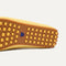 Close up of the supportive peg outsoles of The Daily Driver in Sunwashed Yellow. 
