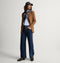 Alternate view of a model wearing The Penny Loafer Mule in ReVelvet Cheetah.