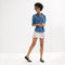 Alternate view of a model wearing The Cruiser Mary Jane in Black. 