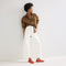 Alternate view of a model wearing The Cruiser Mary Jane in Poppy Raffia-Knit. 