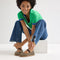 Alternate view of a model wearing The Cruiser Mary Jane in Toffee Stripe. 