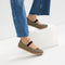 hover | Model wearing The Cruiser Mary Jane in Toffee Stripe.