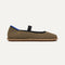 The Cruiser Mary Jane in Toffee Stripe shown from the side.