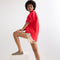 Alternate view of a model wearing The Cruiser Loafer in Espresso Bloom. 