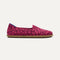 The Cruiser Loafer in Fuchsia Bloom shown from the side.