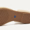 The outsole of The D'Orsay Point in Conch Raffia-Knit