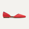 The D'Orsay Point in Red Hot shown from the side. 