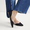 hover | Model wearing The D'Orsay Point in Black
