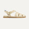 The Fisherman Sandal in Coconut shown from the side. 
