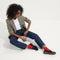 Alternate image of a model wearing The Penny Loafer in Black.
