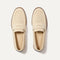 The Penny Loafer in Conch Raffia-Knit shown from the top. 