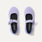 The Kids Tux Bow Mary Jane in Soft Orchid shown from the top.