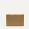PDP |The Convertible Clutch in Glitzy Gold shown from the front.