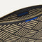 The Convertible Clutch in Polar Zig Zag, shown open from the top in diagonal view.