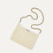 hover | Overlay:: Shown with The Shoulder Strap. Sold separately. | Alt::The Convertible Clutch in Love Bird Open-Knit, focusing on the chain strap. 