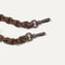 A close-up of The Crossbody Strap in Espresso Chain-Knit, focusing on the end snap hooks.