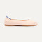 The Daily Flat in Bubbly Pink shown from the side. 