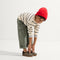 Alternate view of a child wearing The Kids Clog in Desert Cat. 