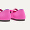 Close up of the heel of The Kids Big Bow Mary Jane in Dragon Fruit.