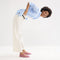 Alternate view of a model wearing The Cruiser Mary Jane in ReVelvet™ Lilac. 