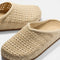 The toe and vamp of The Casual Clog, in diagonal view.